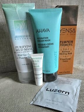 NIB Bundle: Ahava Hydration Mask, Yensa, ThisWorks, Luzern, Absolutely Natural